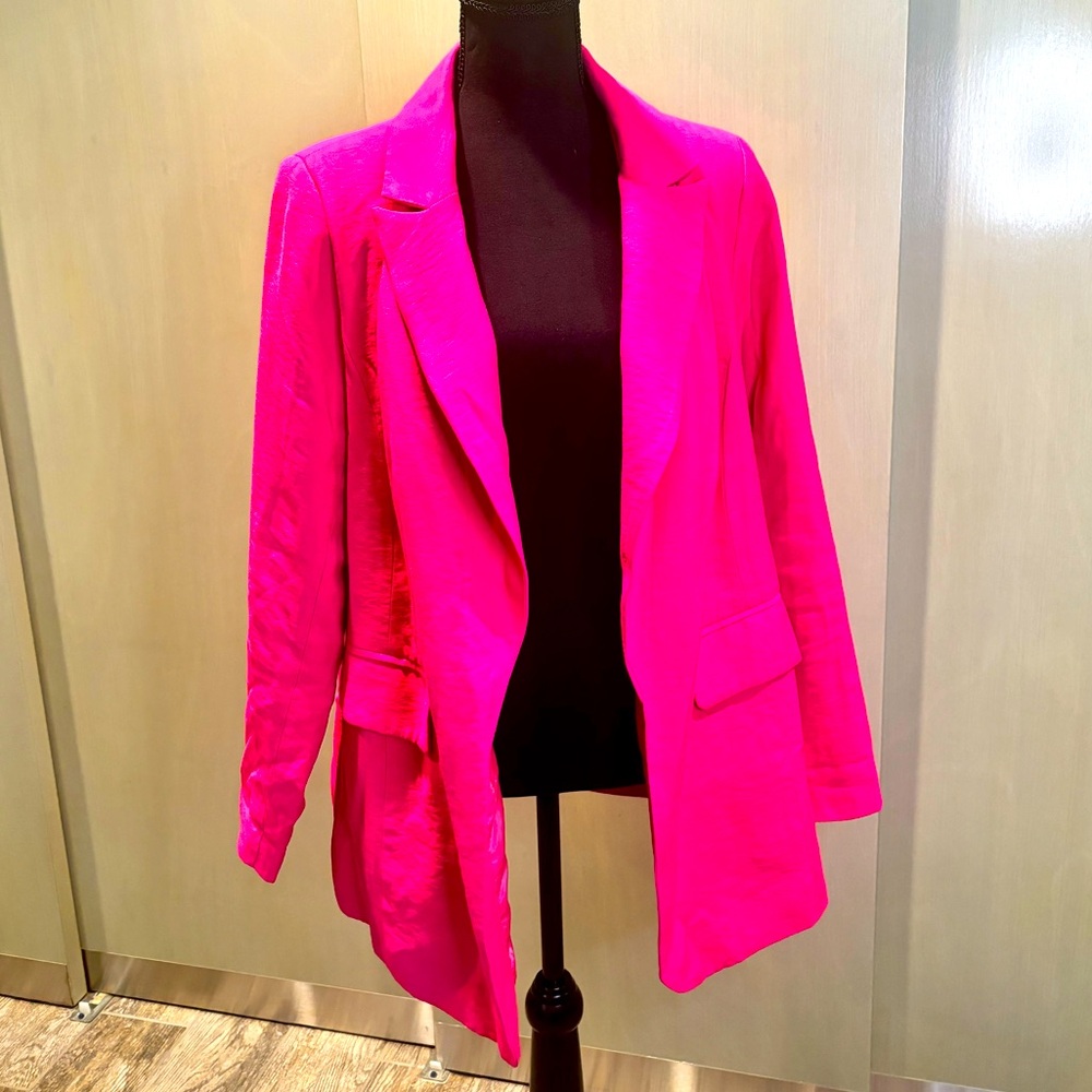 Hot Pink ELOQUII Blazer buttonless size 14